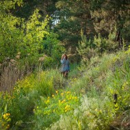 girl in the forest