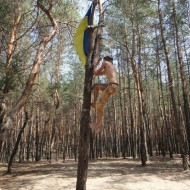 man on the tree